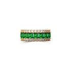 The Classic Fuster Emerald & Diamond Band