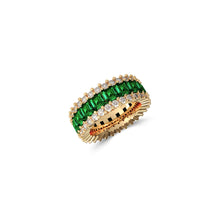 The Classic Fuster Emerald & Diamond Band