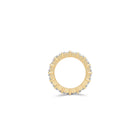 Emerald Cut  White Diamond Alliance Ring