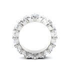 Emerald Cut  White Diamond Alliance Ring
