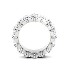 Emerald Cut  White Diamond Alliance Ring
