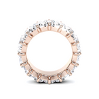 Emerald Cut  White Diamond Alliance Ring