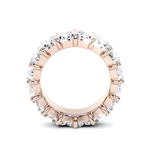Emerald Cut  White Diamond Alliance Ring