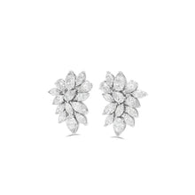 Pear Shape and Marquise Cut Diamond Earrings