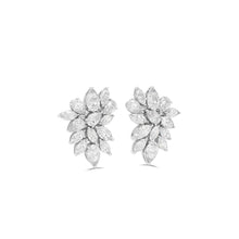 Pear Shape and Marquise Cut Diamond Earrings