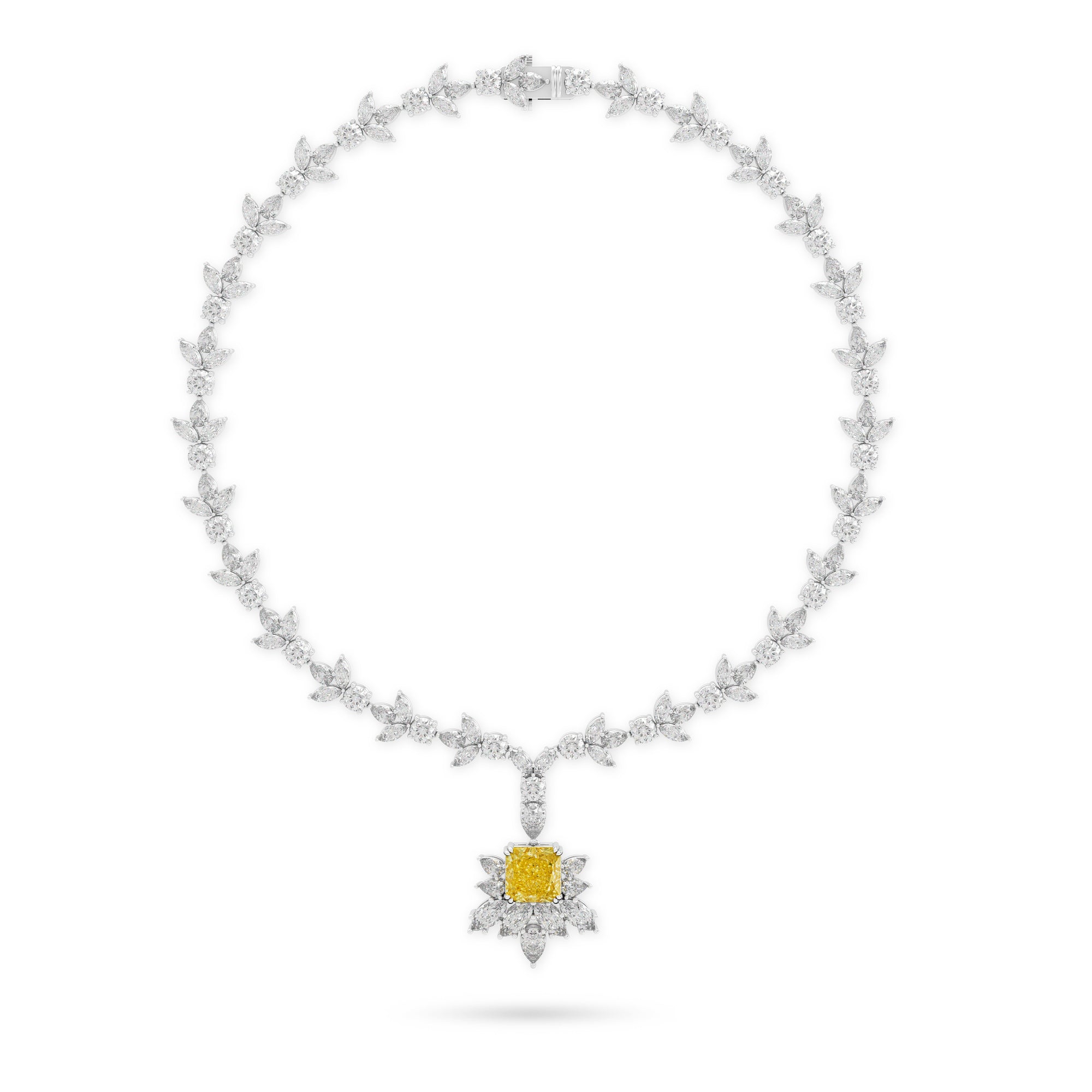 Galaxia Fancy Yellow Diamond and Diamond High Jewellery Necklace
