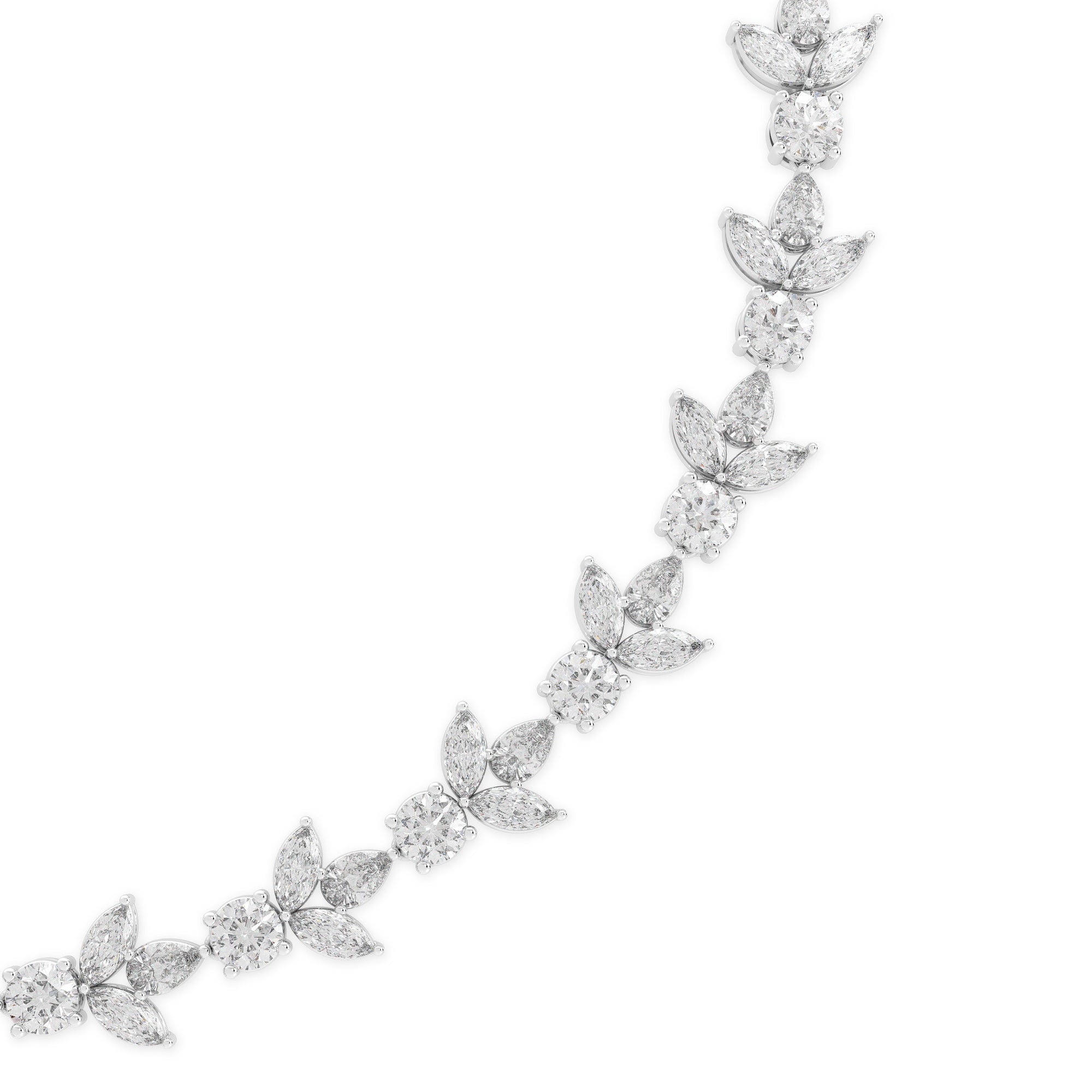 Galaxia Ruby Emerald Cut and White Diamond  High Jewellery Necklace