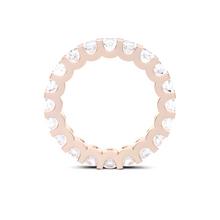Anillo de diamantes de alianza clásica 
