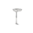 Verlobungsring mit birnenförmigem Kissenschliff-Diamant