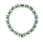 Collar de alta joyería con diamantes en forma de pera y rubí Icon 