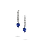Pendientes clásicos de diamantes y esmeraldas Infinity 