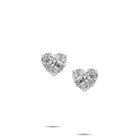 Pendientes clásicos de diamantes y esmeraldas Infinity 