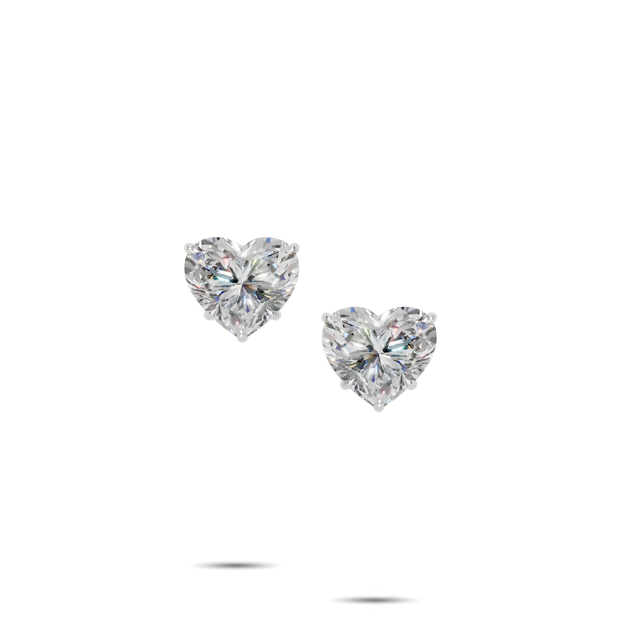 Pendientes clásicos de diamantes y esmeraldas Infinity 