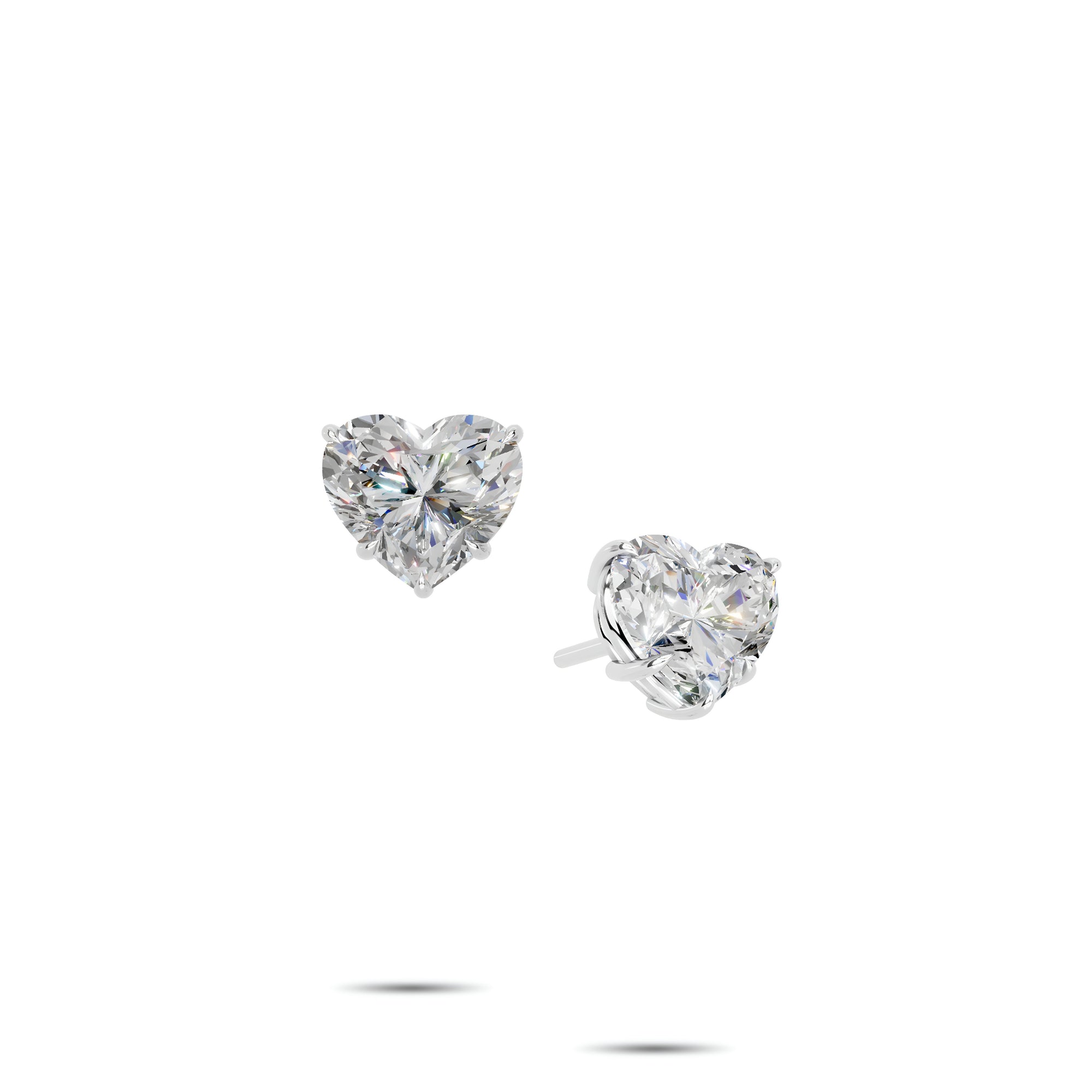Pendientes clásicos de diamantes y esmeraldas Infinity 