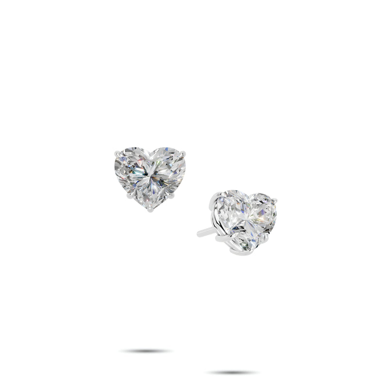 Pendientes clásicos de diamantes y esmeraldas Infinity 