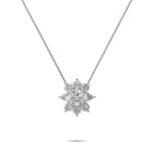 Fancy Flower Diamond Pendant