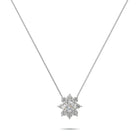 Fancy Flower Diamond Pendant
