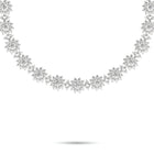 Fancy Flower Diamond Necklace