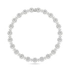 Fancy Flower Diamond Necklace