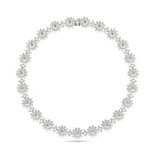 Fancy Flower Diamond Necklace