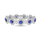 Fancy Flower Sapphire and Diamond Bracelet