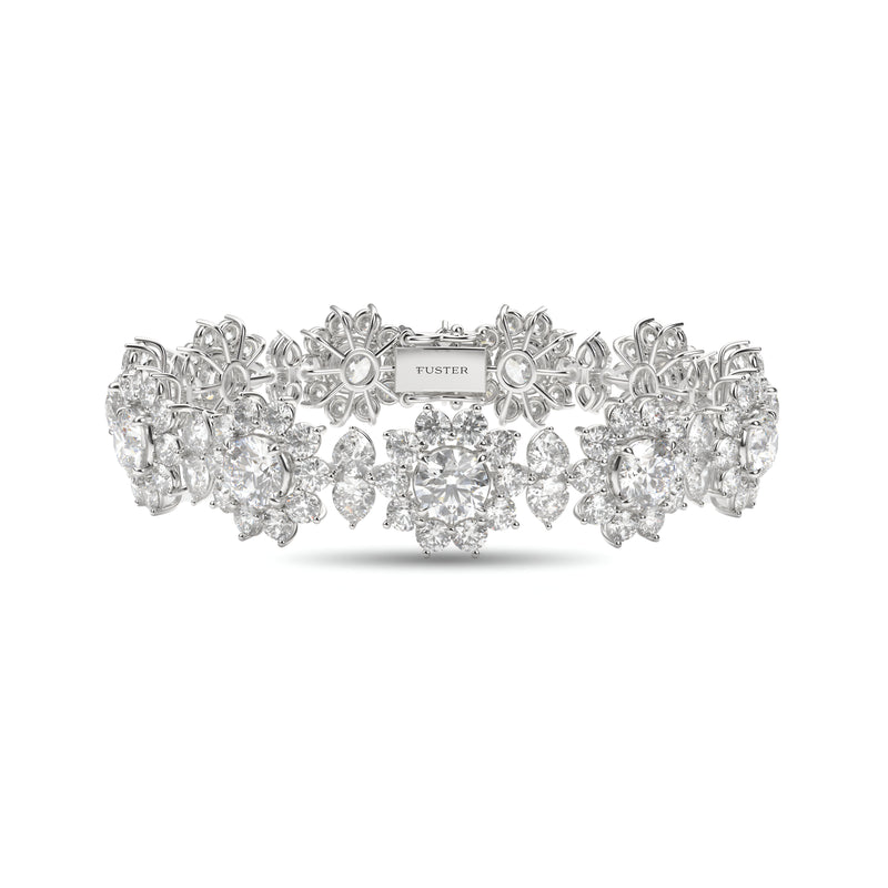 Fancy Flower Diamond Bracelet