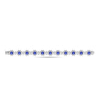 Fancy Flower Sapphire and Diamond Bracelet