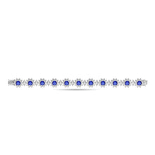 Fancy Flower Sapphire and Diamond Bracelet