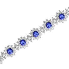 Fancy Flower Sapphire and Diamond Bracelet