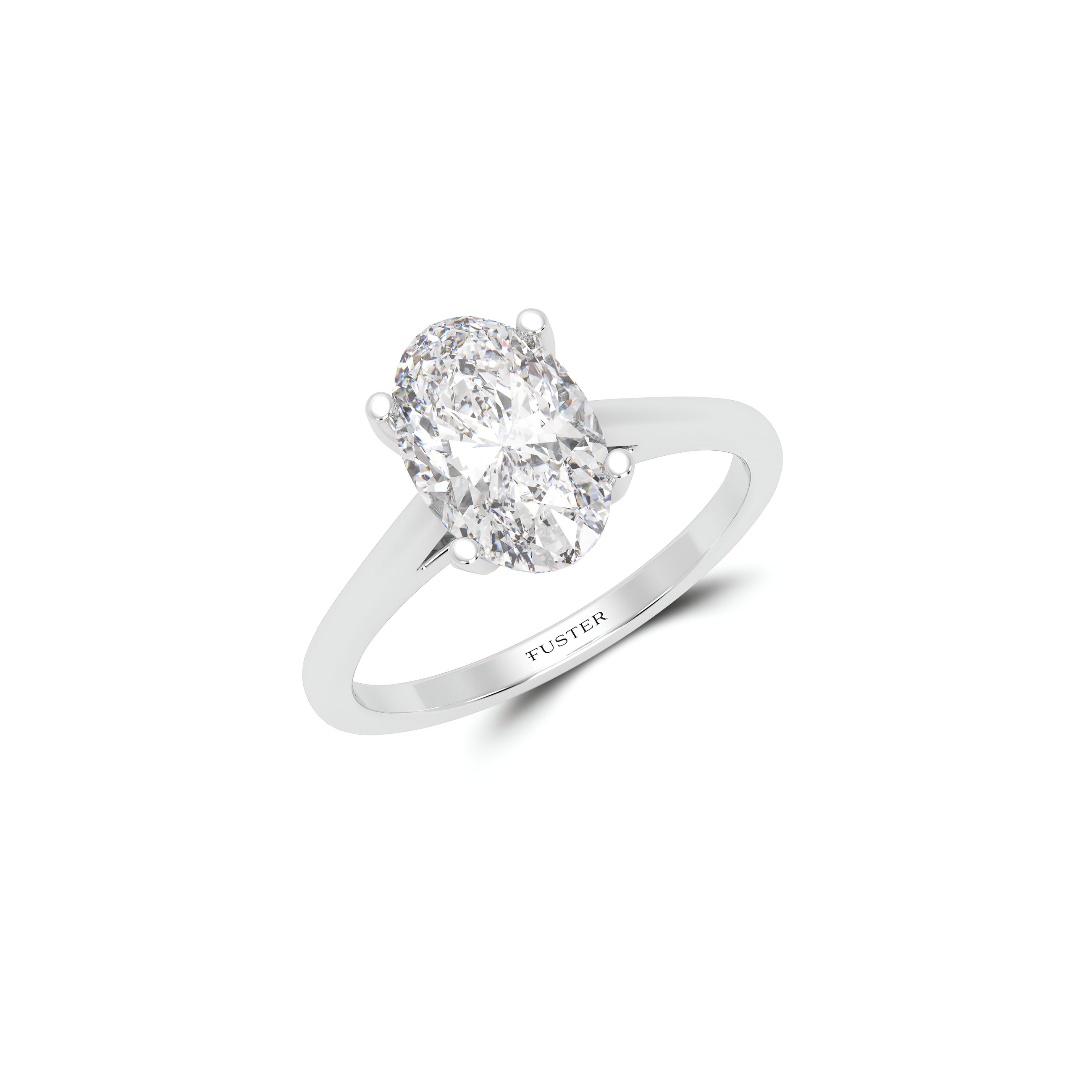 Paragon 2.51 Carat Oval Diamond Engagement Ring