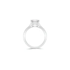 Flame Square Emerald Cut Diamond Engagement Ring