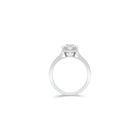 Flame Heart Shape Diamond Engagement Ring