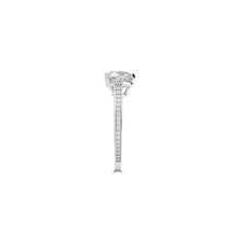 Flame Heart Shape Diamond Engagement Ring