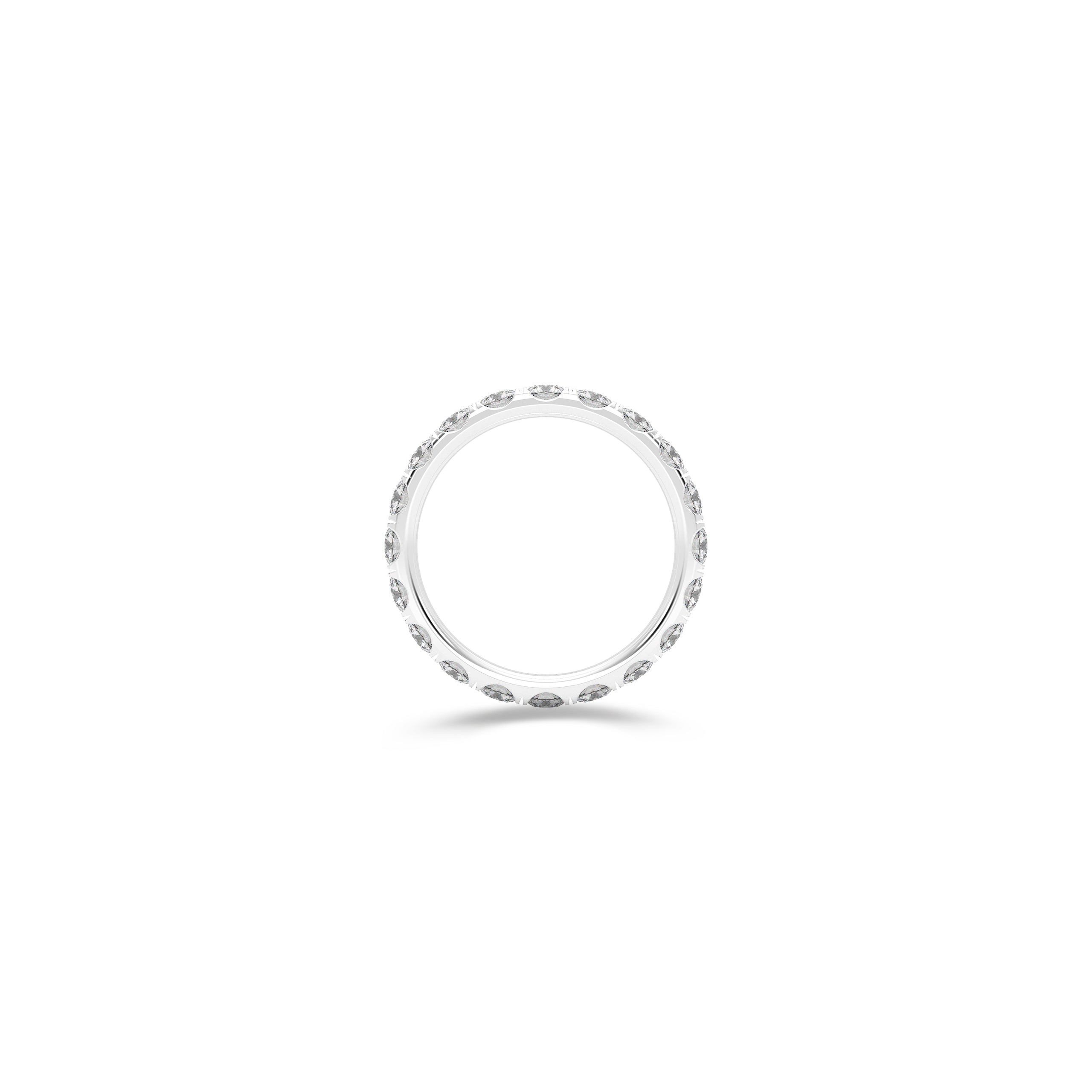 Round Diamond Wedding Band