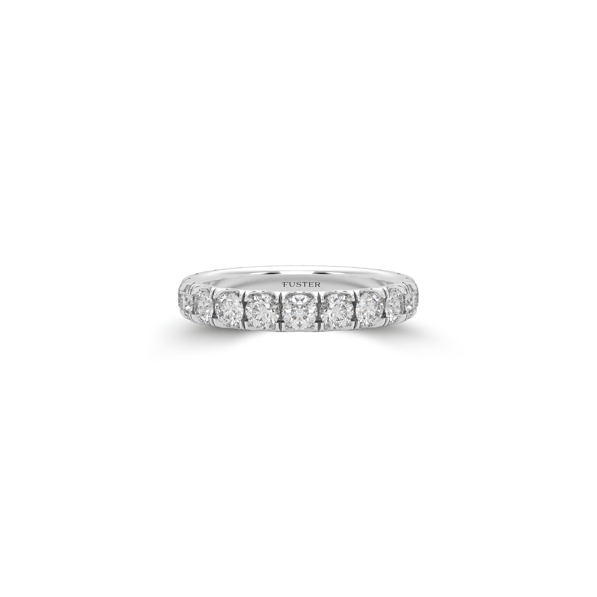 Round Diamond Wedding Band