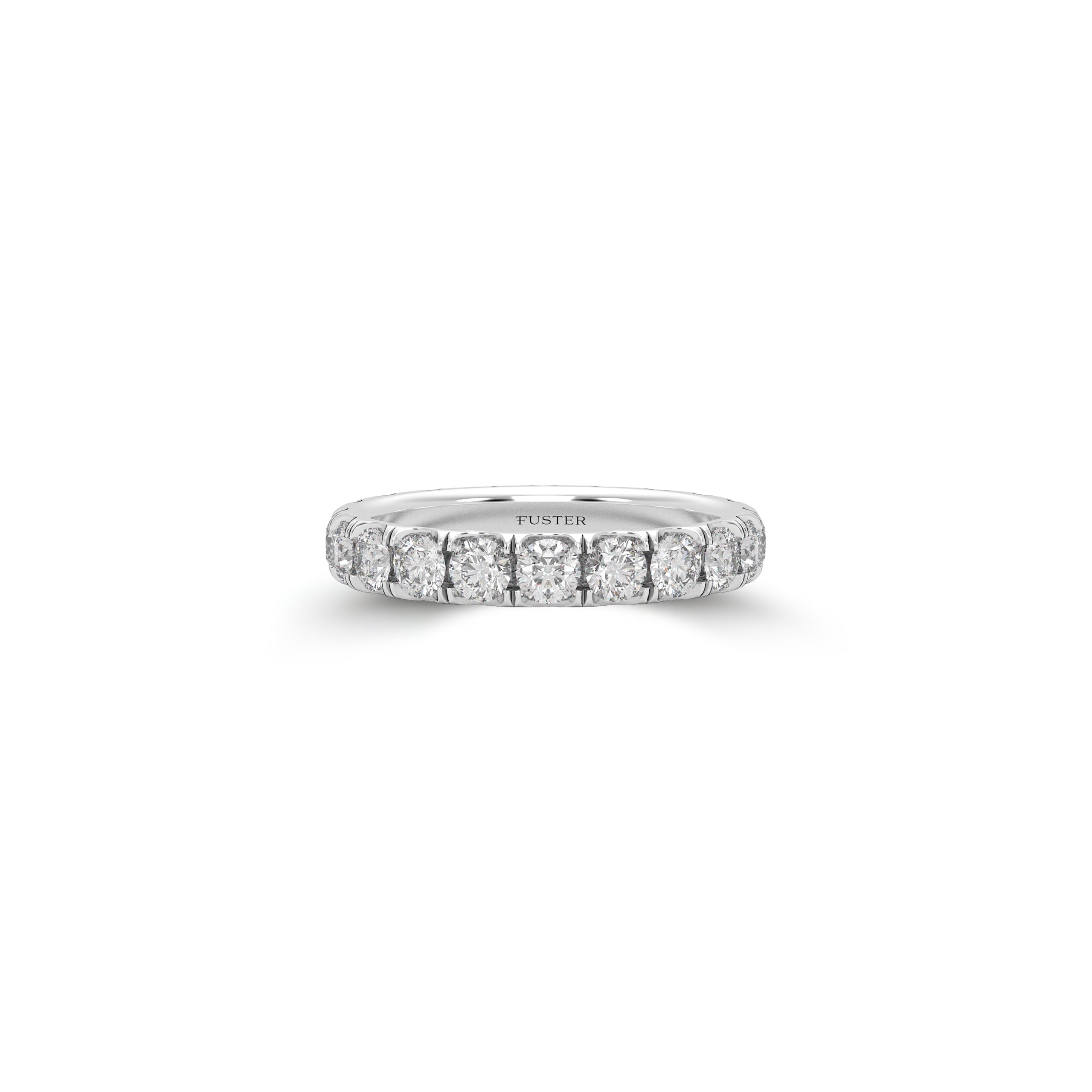 Round Diamond Wedding Band