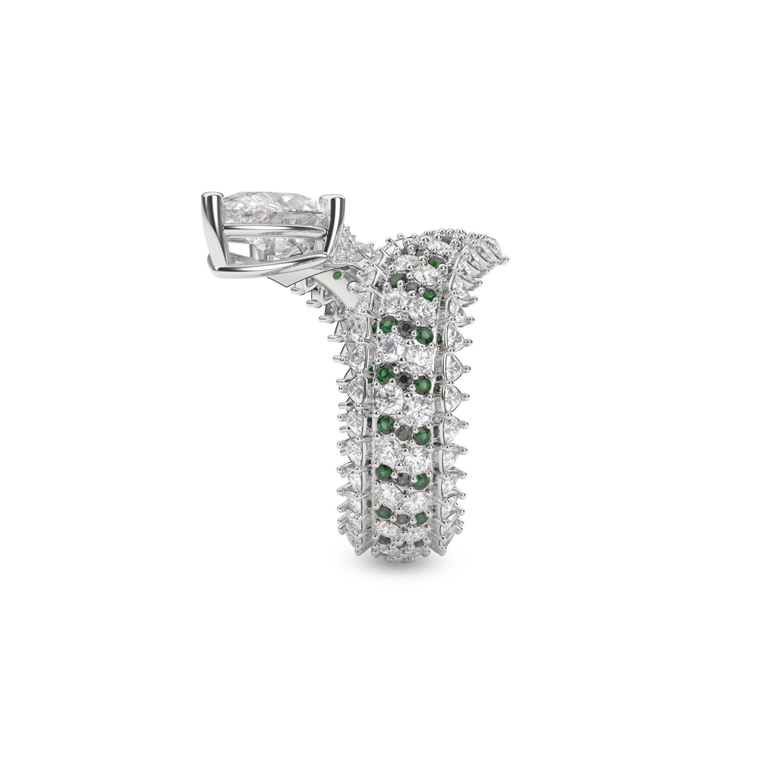 Anillo exclusivo Fuster con diamantes en espiral clásicos