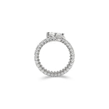 Anillo exclusivo Fuster con diamantes en espiral clásicos