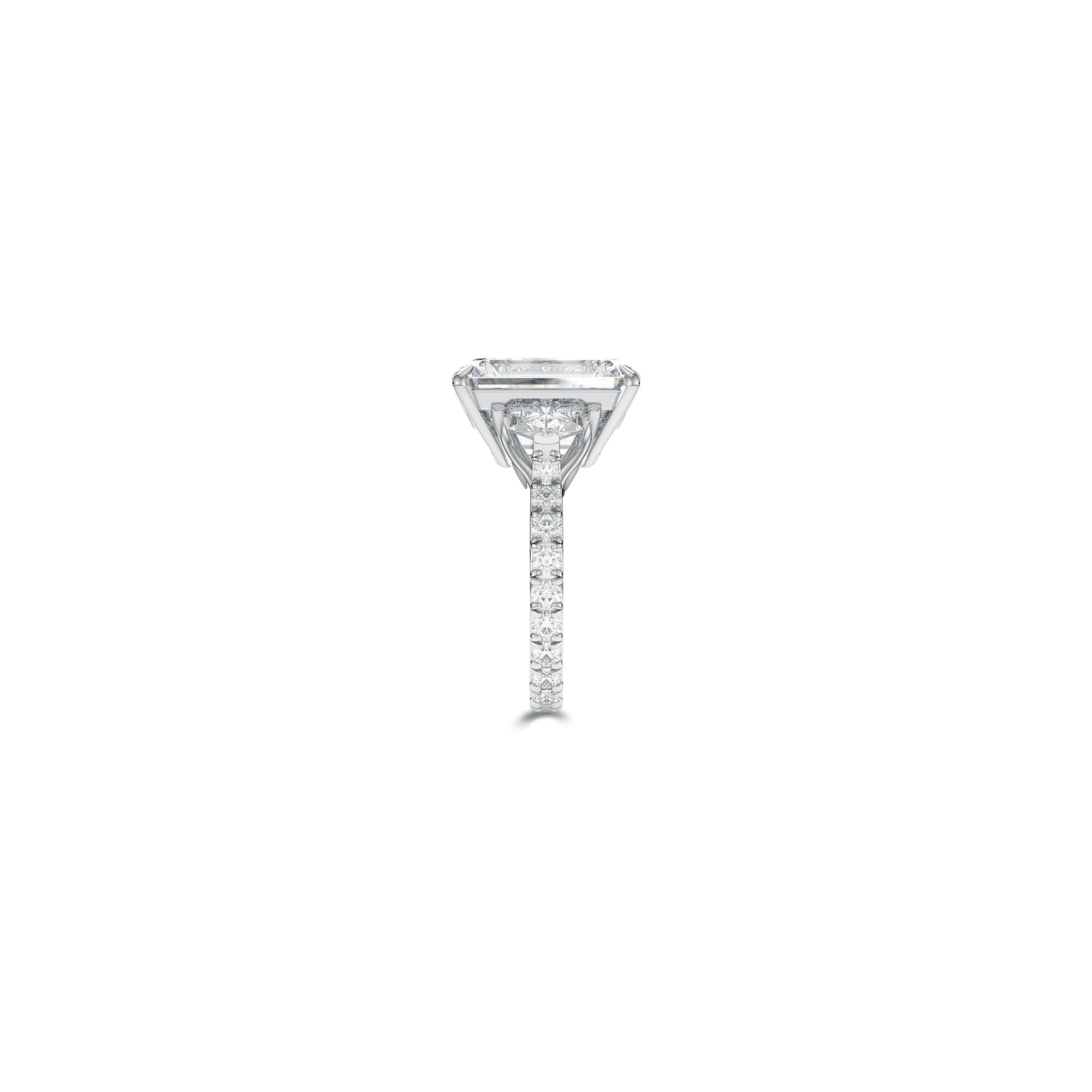 Promise Emerald Cut Diamond High Jewellery Ring