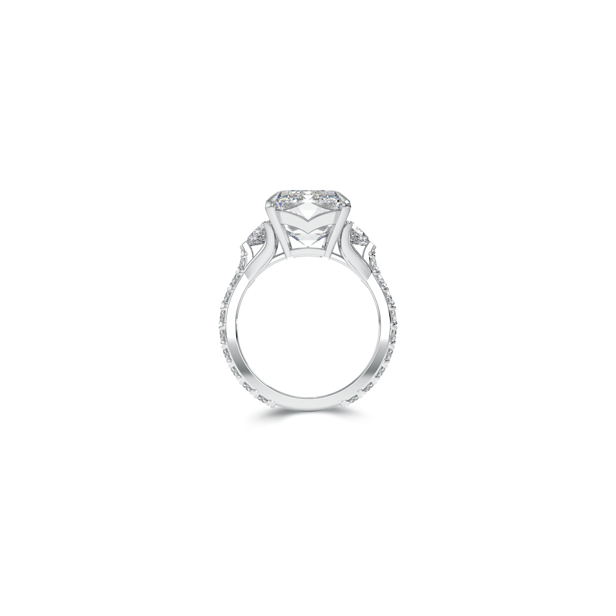 Promise Emerald Cut Diamond High Jewellery Ring