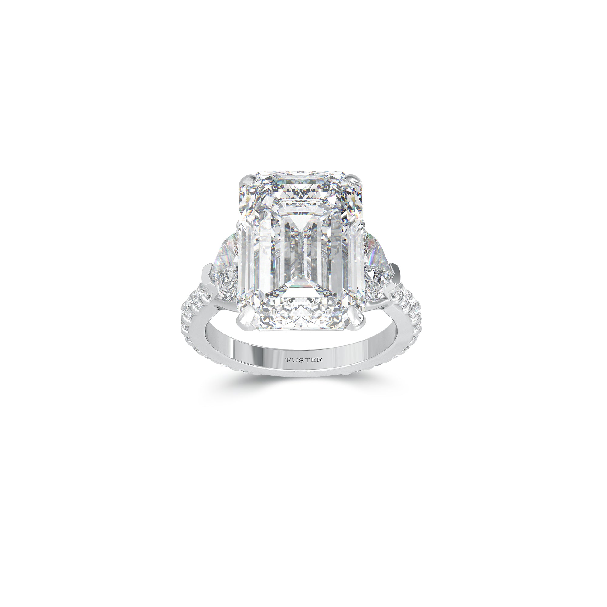 Promise Emerald Cut Diamond High Jewellery Ring