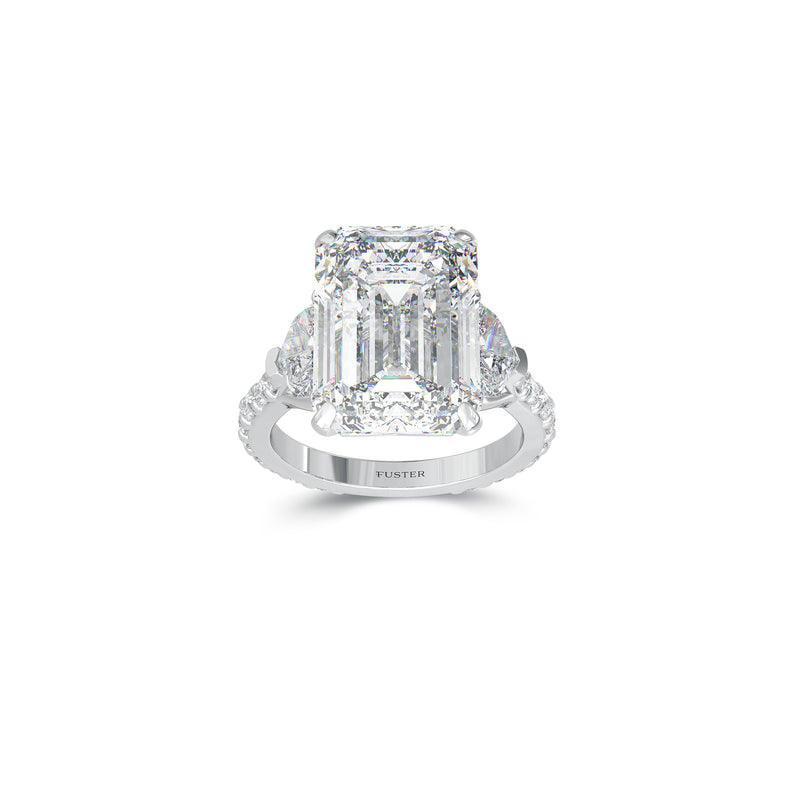 Promise Emerald Cut Diamond High Jewellery Ring