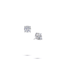 Round Diamond Stud Earrings - 4 Prong
