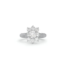 Fancy Flower White Diamond Ring