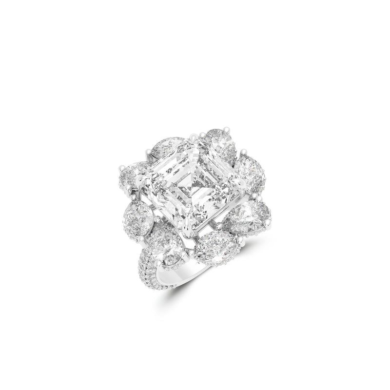 Anastasia’s Emerald Square Cut Diamond Ring