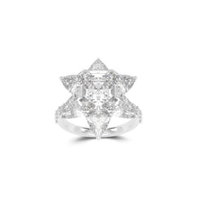 Radiant Cut White Diamond Ring