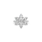 Radiant Cut White Diamond Ring
