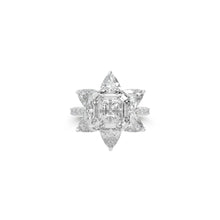 Radiant Cut White Diamond Ring