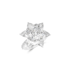 Radiant Cut White Diamond Ring
