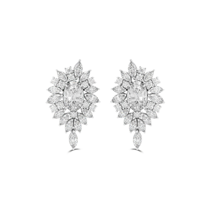 Oval Diamond Multi-shape Earrings